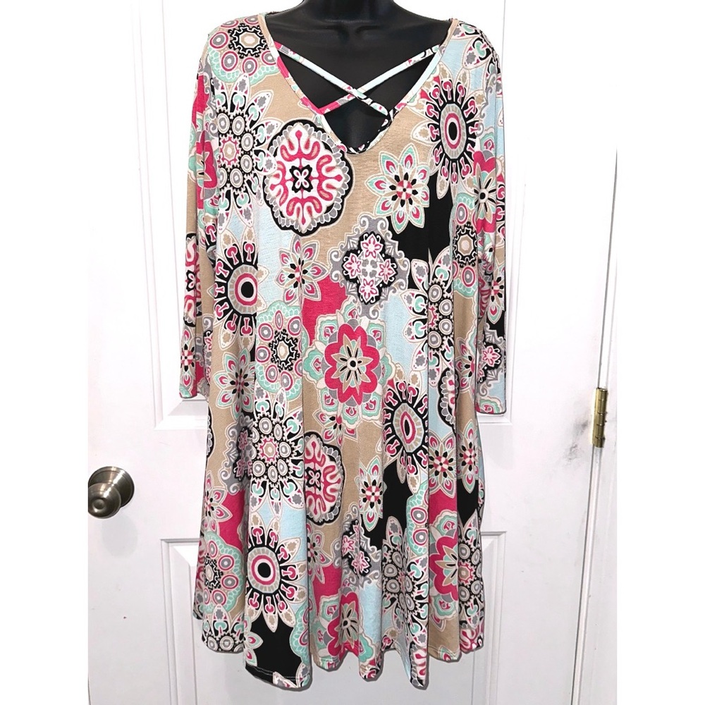 Voll boutique plus size dress with 3/4 sleeves